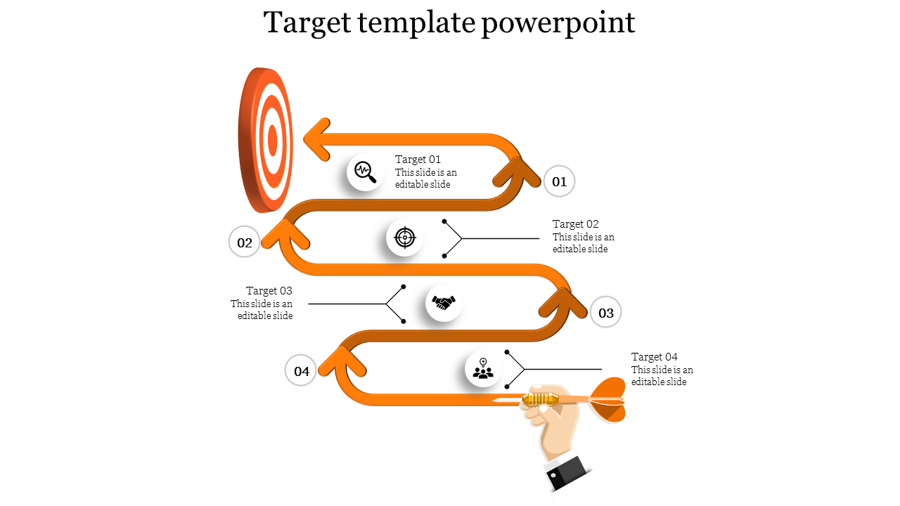 target template powerpoint-Orange